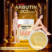 ARBUTIN 3C3 Extra Care Body Lotion featuring Alpha Arbutin, Niacinamide and Glutathione for a soft, supple, healthy-looking finish