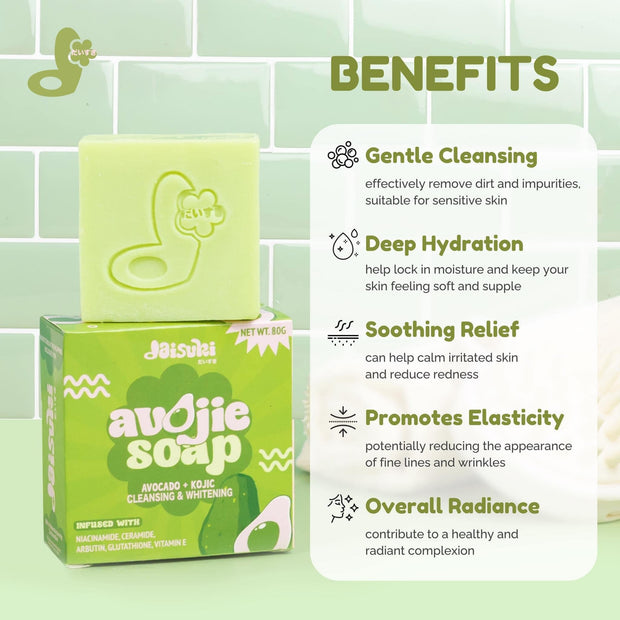 Avojie Soap Avocado & Kojic by Daisuki, 80g