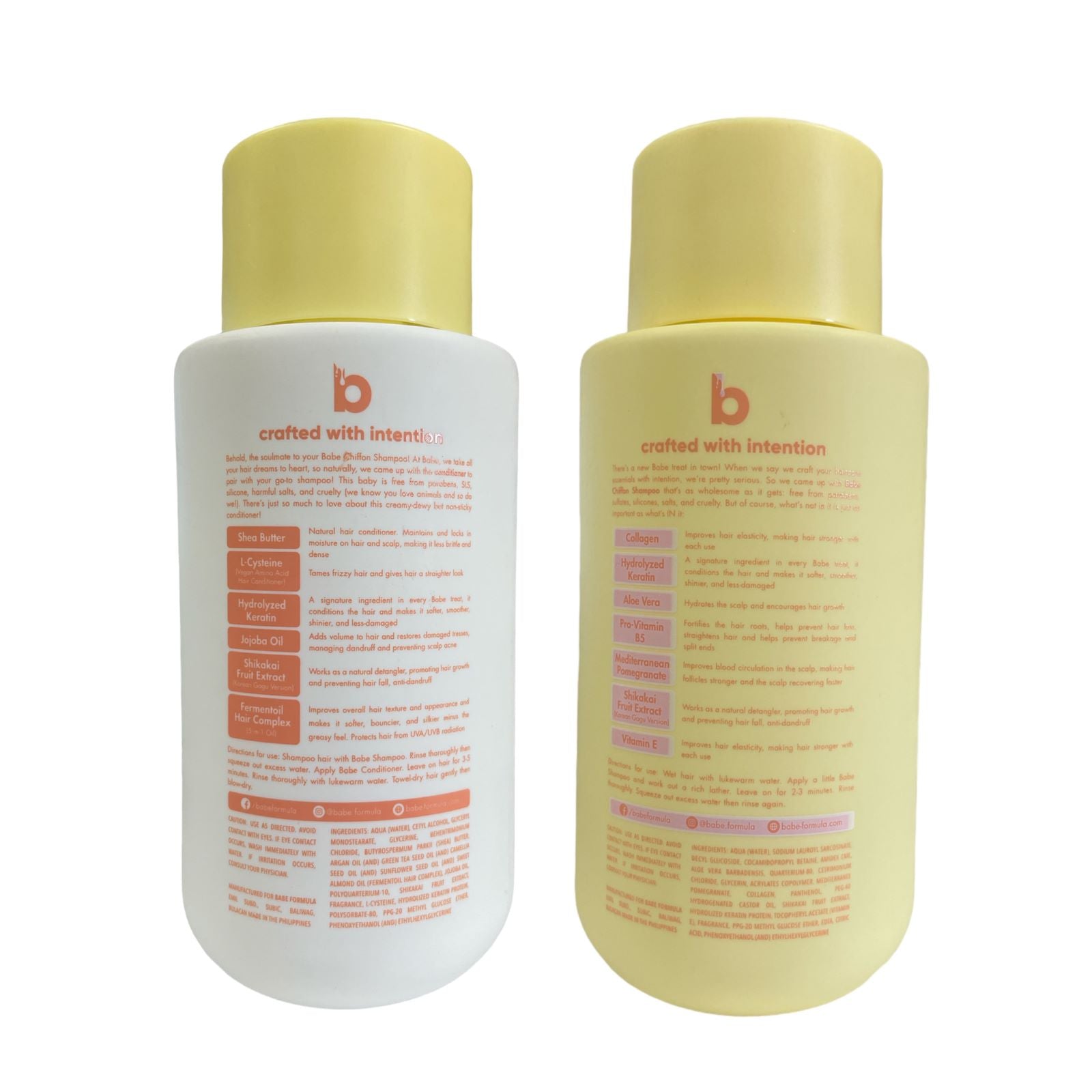 BABE Formula CHIFFON Shampoo & Conditioner, 250ml Each