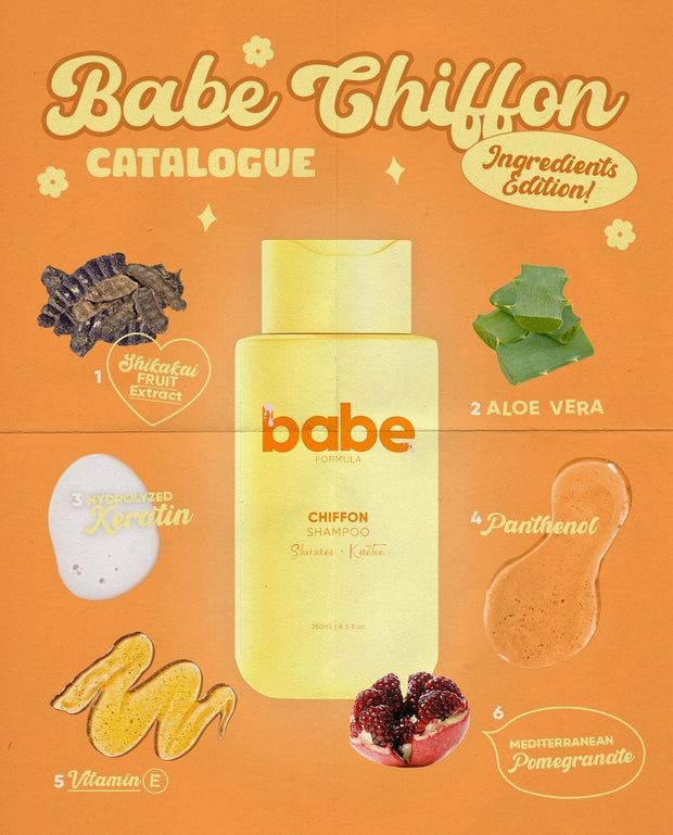 BABE Formula CHIFFON Shampoo & Conditioner, 250ml Each