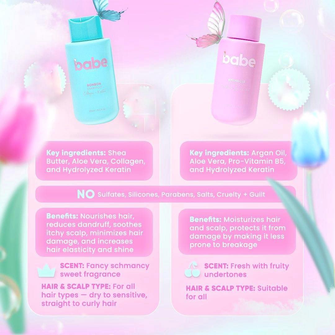 babe Formula BonBon Key Ingredients parane, silicone free