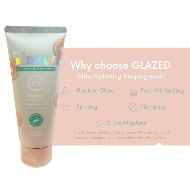 Barefaced GLAZED Ultra Hydrating Sleeping Mask, 150ml