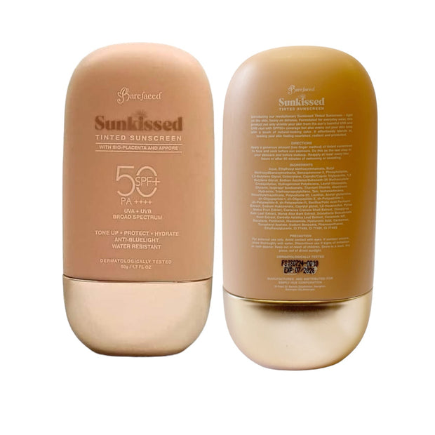 Barefaced Sunkissed TINTED Sunscreen SPF 50 PA++++, 50g