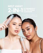 Barefaced MELT AWAY 2 in 1 Hydrabright Oil to Foam Gentle Cleanser (100ml)