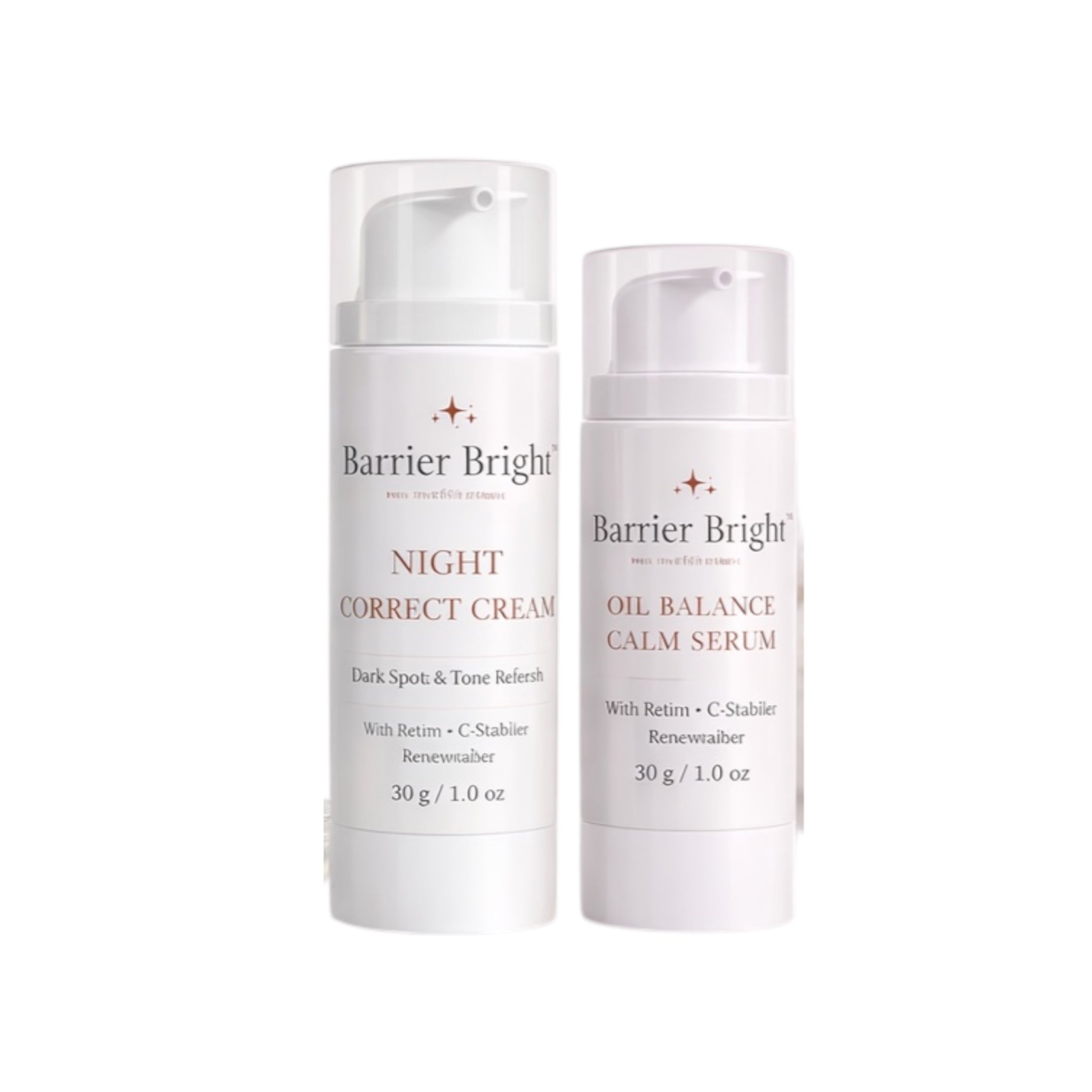 Barrier Bright Balance Ritual Duo Niacinamide Serum and Barrier Cream lightweight hydration for daily skincare