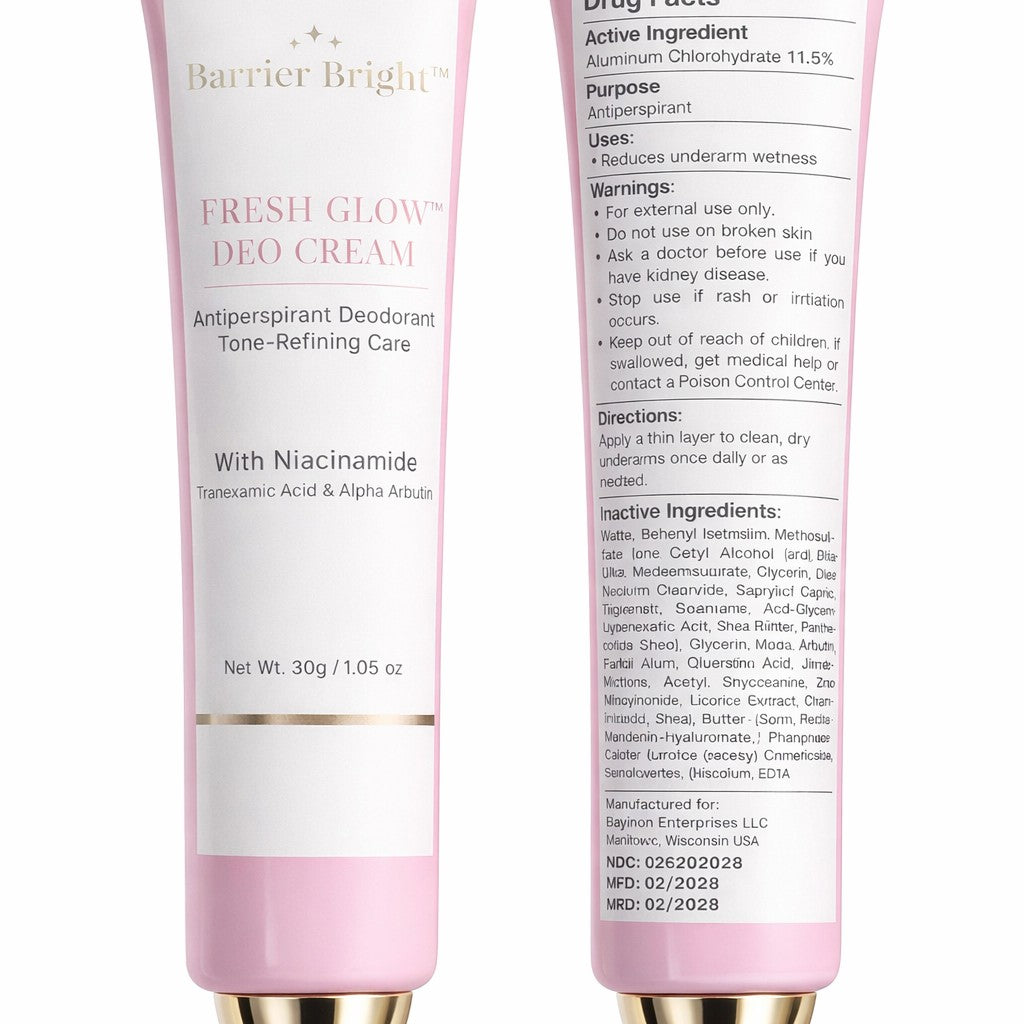 Barrier Bright Fresh Deo Cream lightweight formula for daily underarm comfort and freshness
