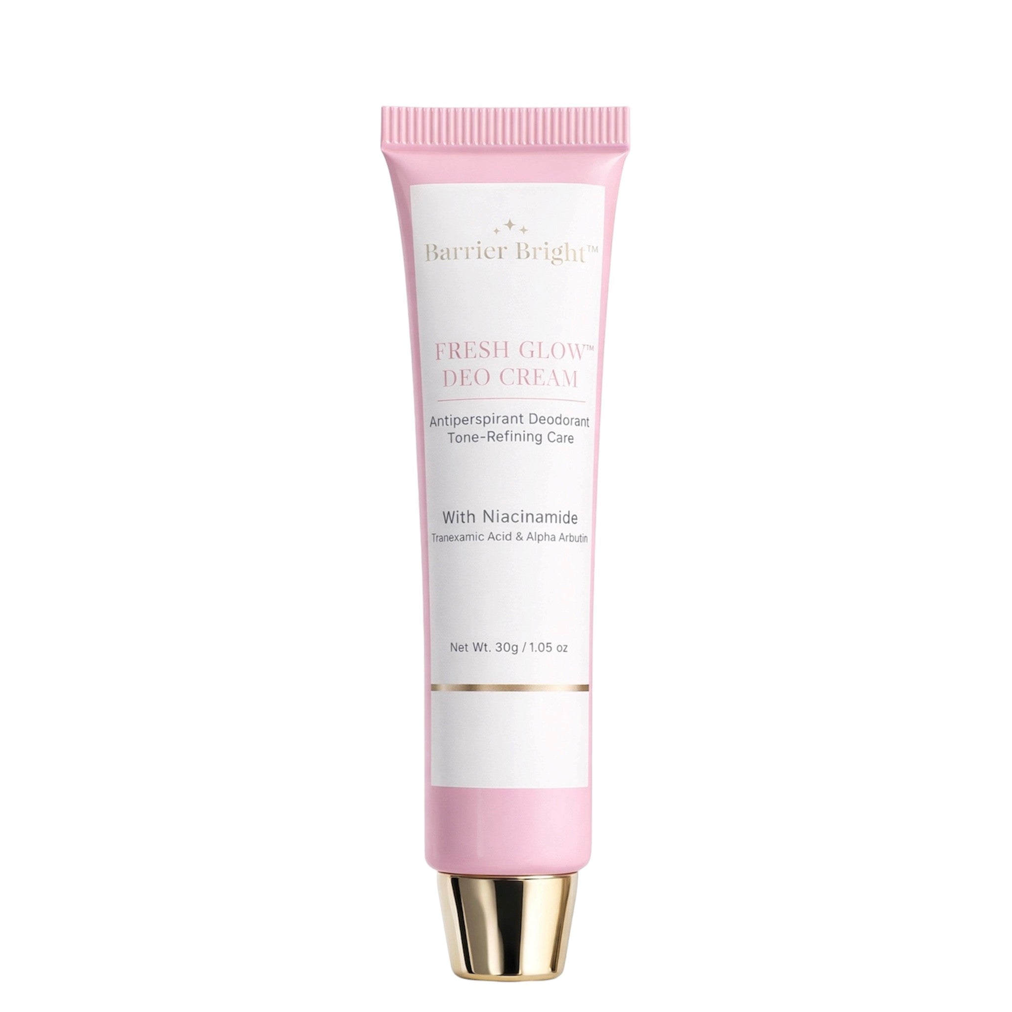 Barrier Bright Fresh Deo Cream with niacinamide for smoother feeling underarm skin