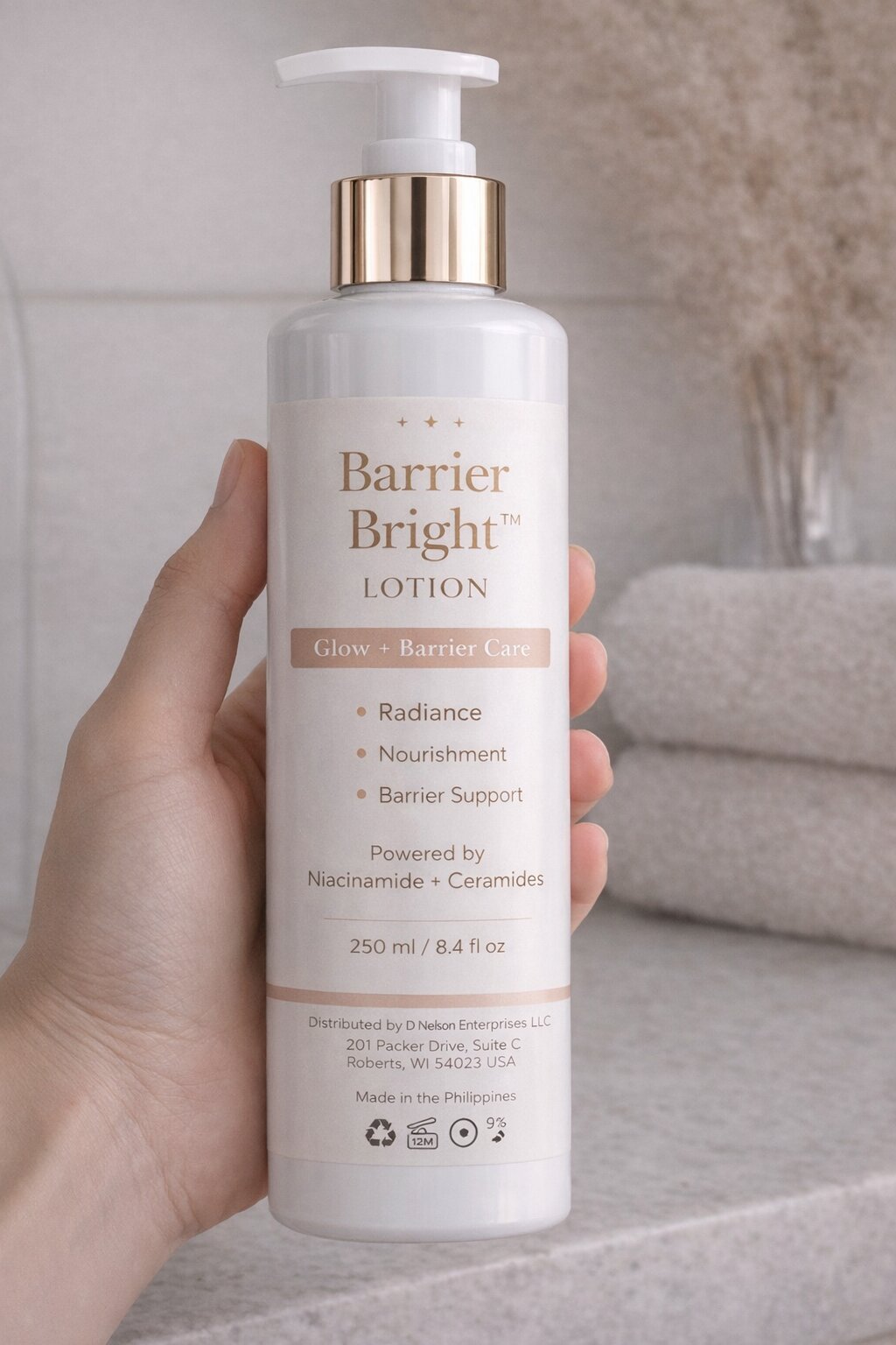 Barrier Bright lotion and serum duo designed for radiance and smooth healthy looking skin
