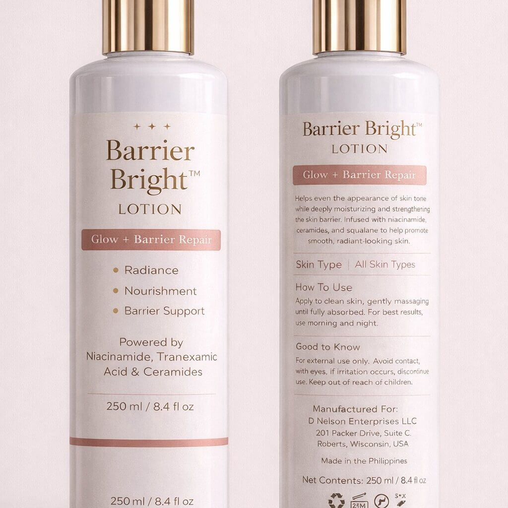 Barrier Bright Glow Hydration Duo with niacinamide and ceramides for skin moisture care