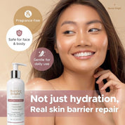 Barrier Bright Lotion formulated for skin barrier support and long-lasting hydration