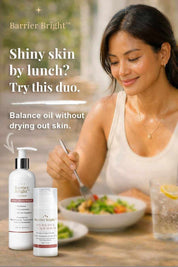 Barrier Bright™ Oil Control Duo – Barrier Repair Lotion 250ml + Oil Balance Calm Serum 30g for a complete lotion and serum routine