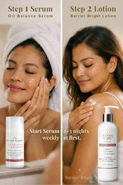 Barrier Bright™ Oil Control Duo – Barrier Repair Lotion 250ml + Oil Balance Calm Serum 30g for a hydrating skin routine