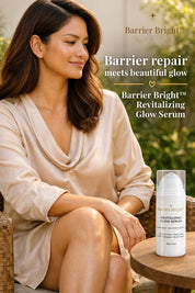 Barrier Bright Revitalizing Glow Serum 30g collagen infused formula for plump and supple look