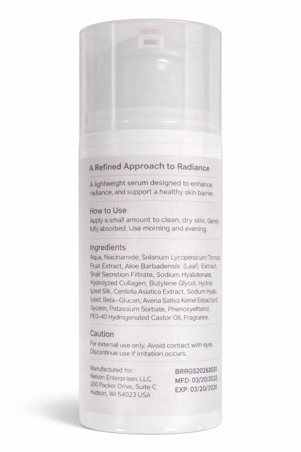 Barrier Bright Revitalizing Glow Serum deep hydration formula for smooth radiant-looking skin daily use