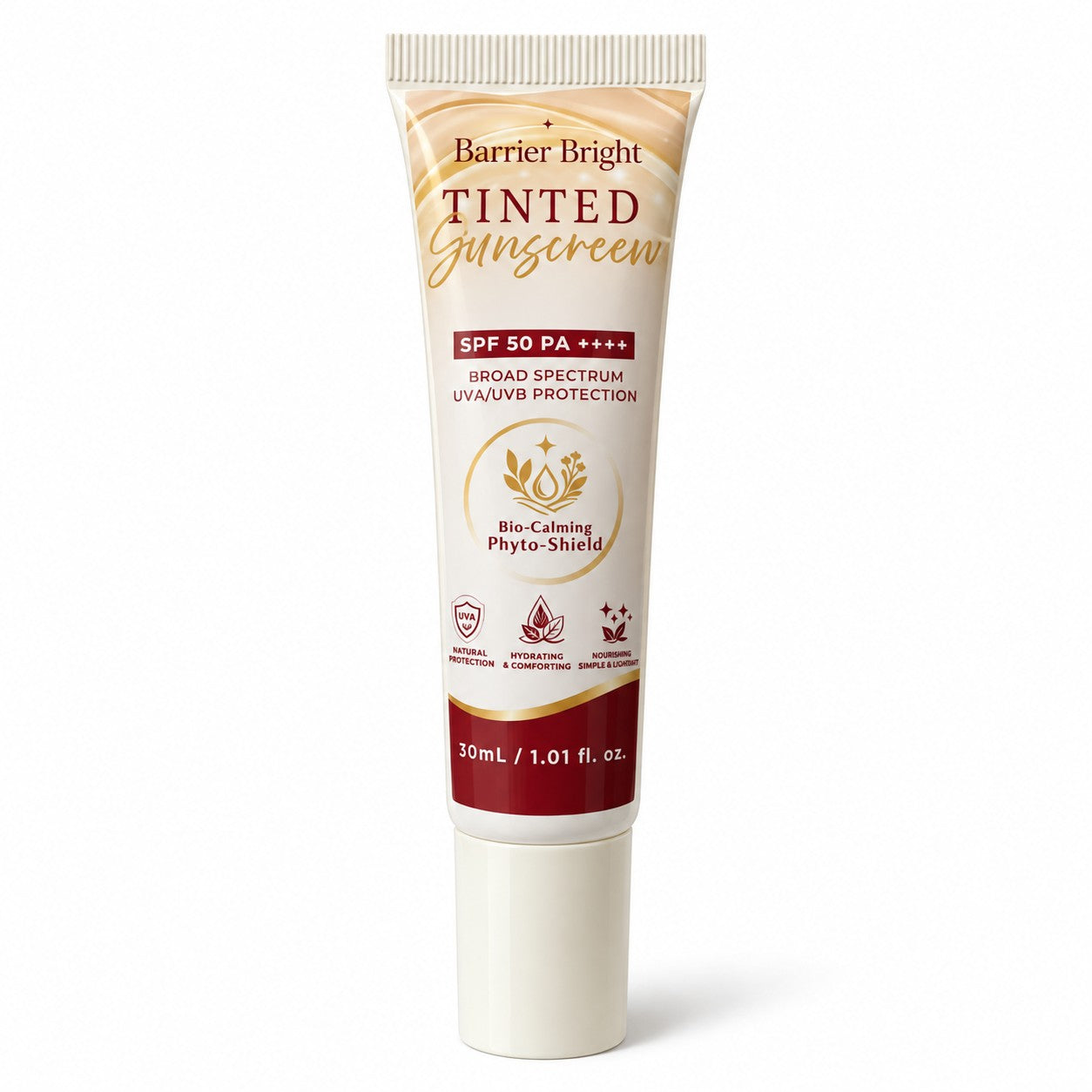 Barrier Bright Tinted Sunscreen SPF 50 PA++++ daily UV veil for comfortable everyday sun care.