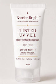 Barrier Bright Tinted UV Veil SPF 30 – Daily Tinted Sunscreen, Dewy Finish, 30 mL