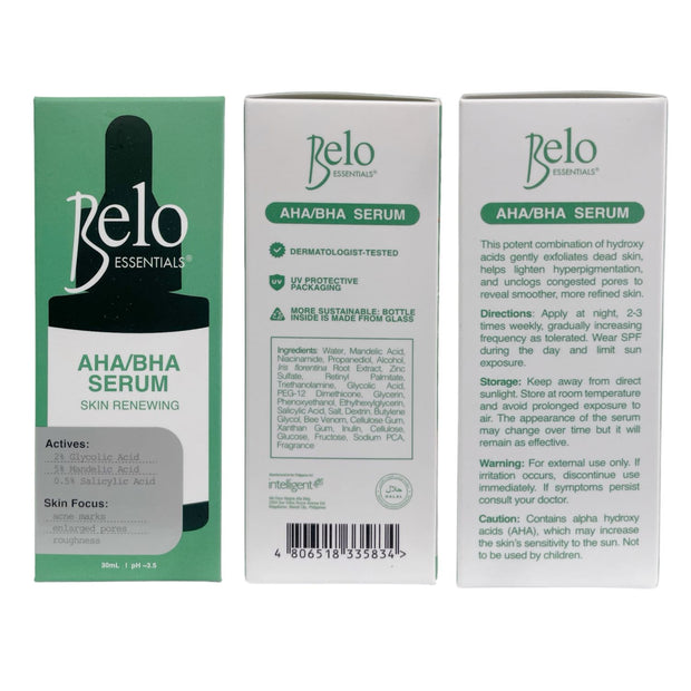 Belo Essentials AHA/BHA Skin Renewing Serum, 30ml