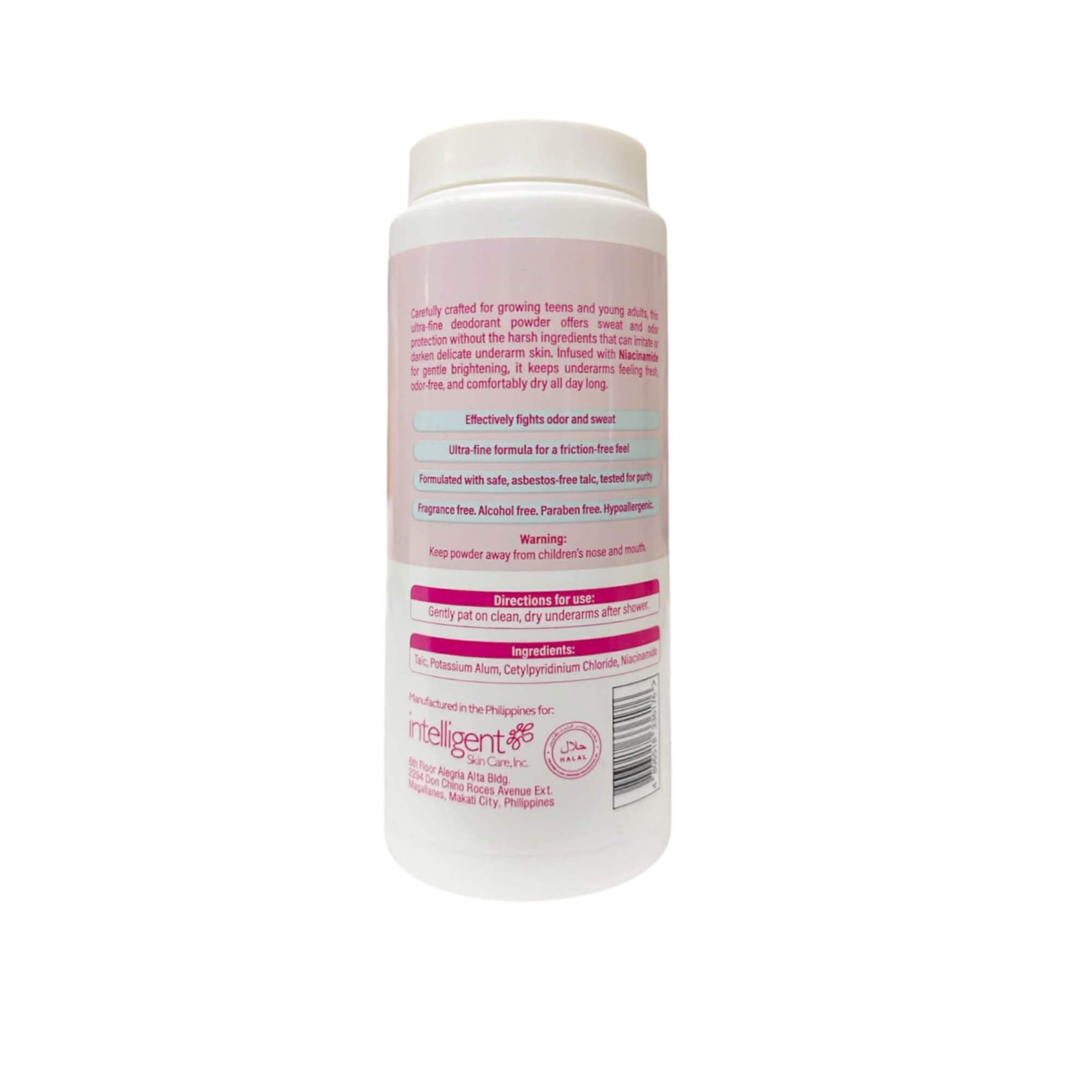 Belo Essentials Beauty Deo Powder with Niacinamide 80g gentle daily underarm care for comfortable freshness