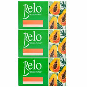 Belo Essentials Papaya Soap Bar Set 65g x 3 gentle hydrating cleanser for skin