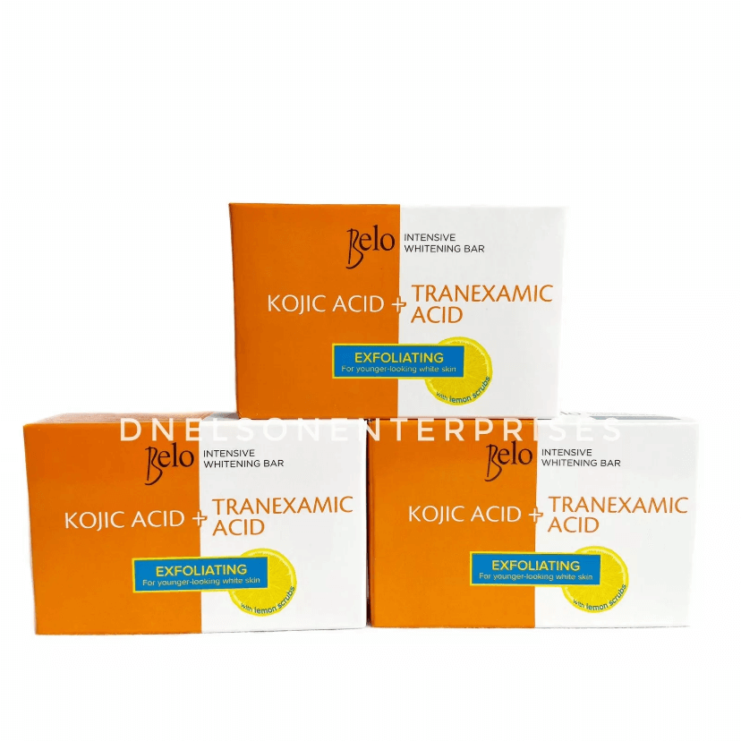 Belo Intensive Kojic  Exfoliating With Lemon Soap 3 bars x 65g