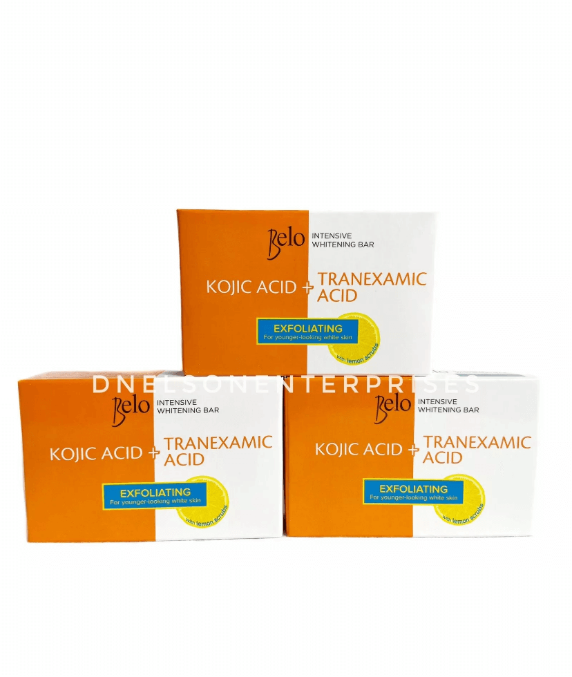 Belo Intensive Kojic  Exfoliating With Lemon Soap 3 bars x 65g