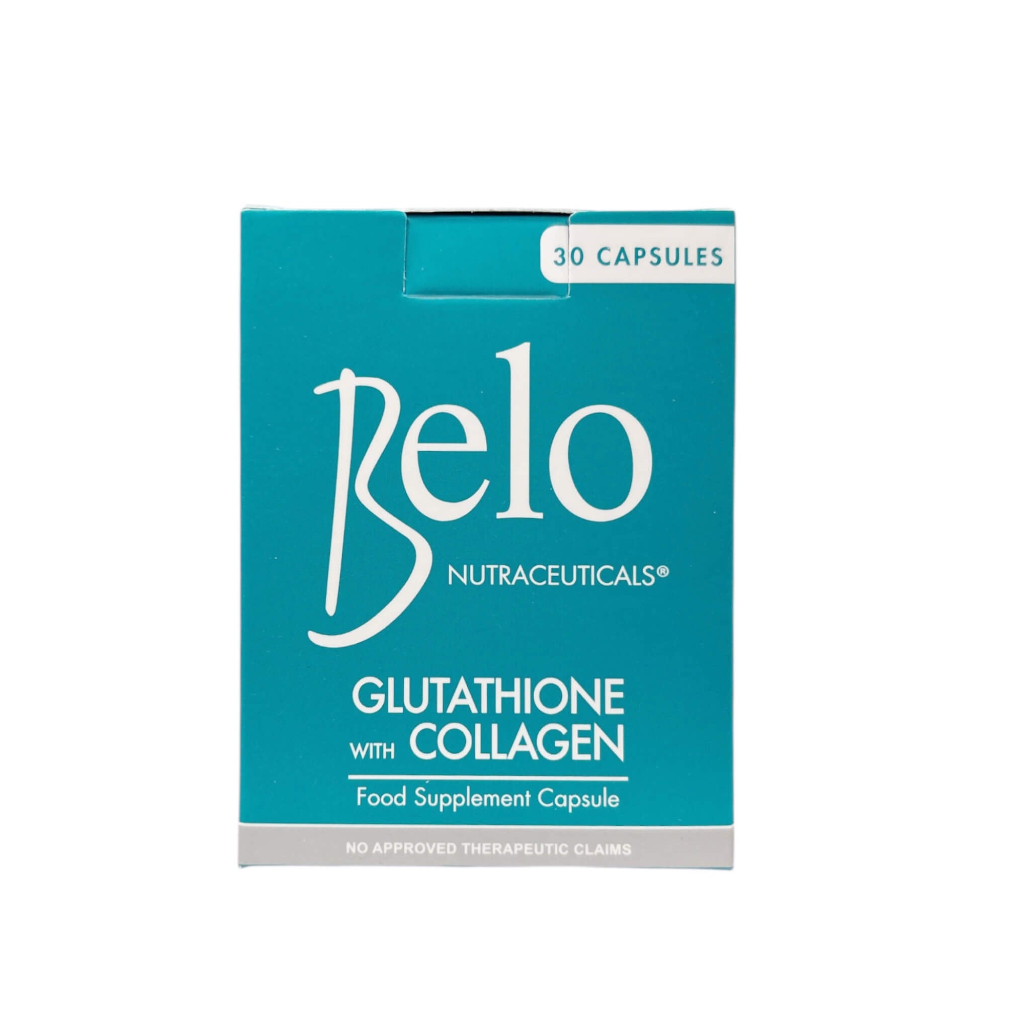Belo Nutraceuticals Glutathione with Collagen 30 Capsules to help nourish skin