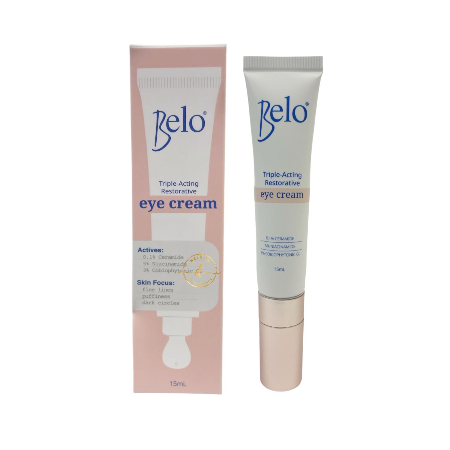 Belo Triple-Acting Restorative Eye Cream, for Fine Lines, Puffiness and Dark Circles