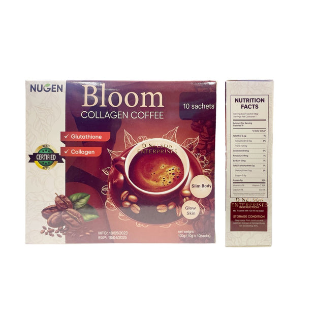 Bloom Collagen Coffee by Nugen 10 Sachets