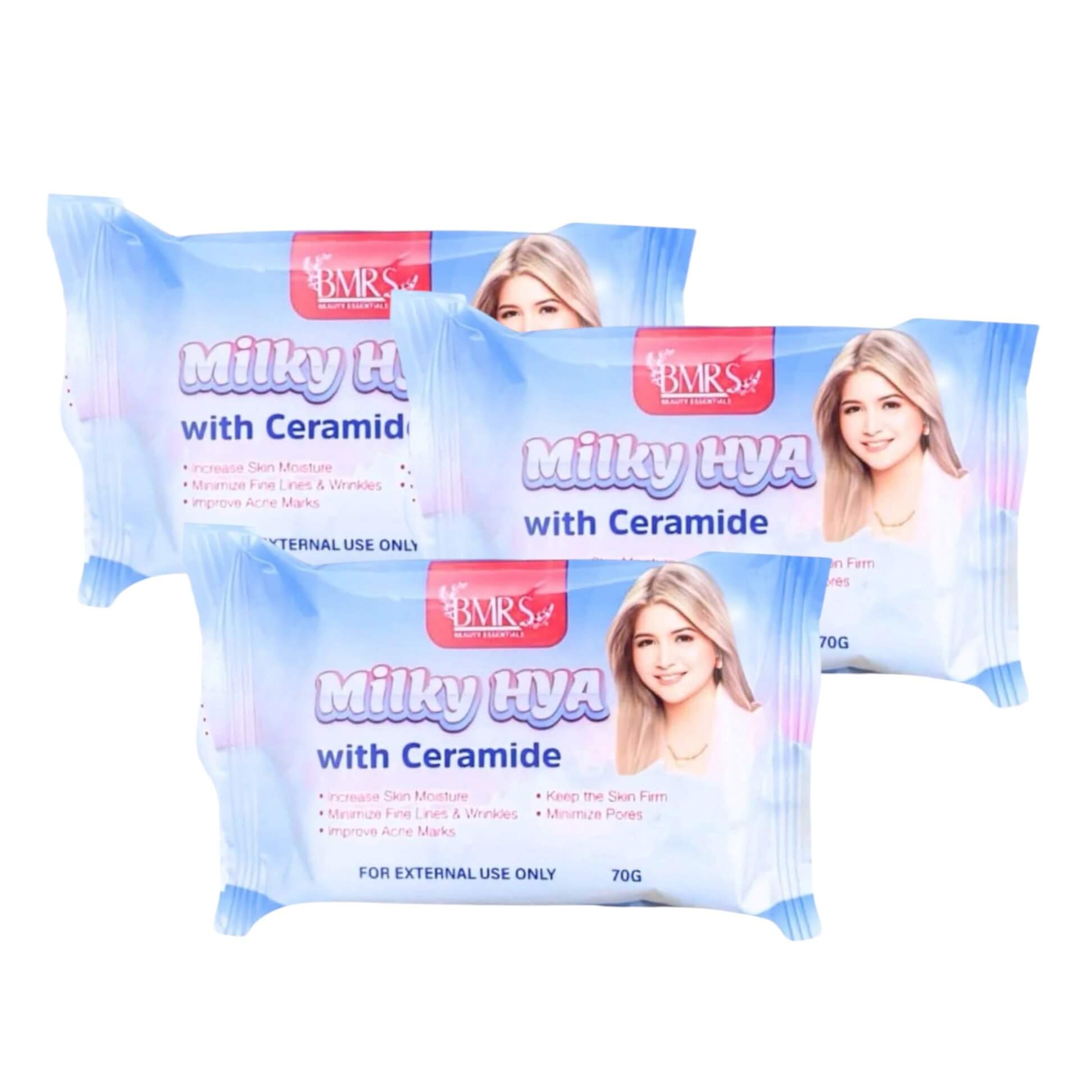 BMRS Beauty Essentials Milky HYA with Ceramide Soap for moisturizing skin