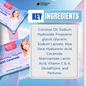 BMRS Beauty Essentials Milky HYA with Ceramide Soap for skin barrier care