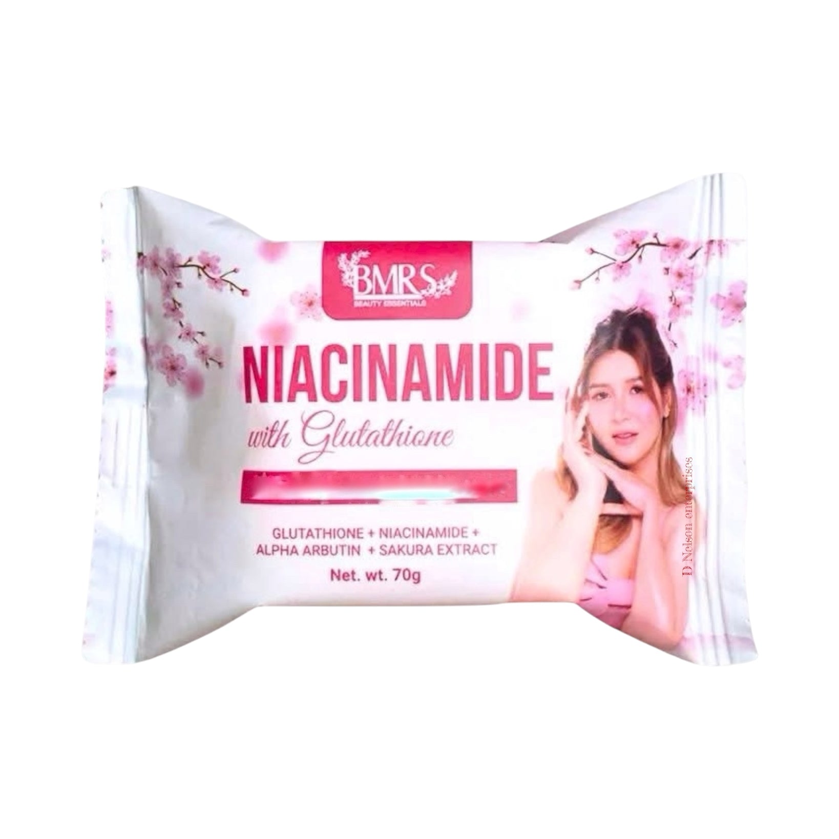 12  Bars BMRS Niacinamide with Glutathione Premium Brightening Soap, 70g each
