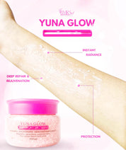 BMRS YUNA GLOW Face & Body Cream 200 ml – Leaves skin feeling soft, smooth, and refreshed.