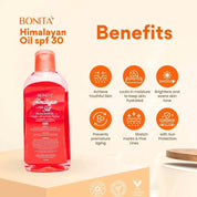 Bonita Himalayan Pink Salt Bundle oil with collagen, Korean citron and moringa for softer, nourished skin.