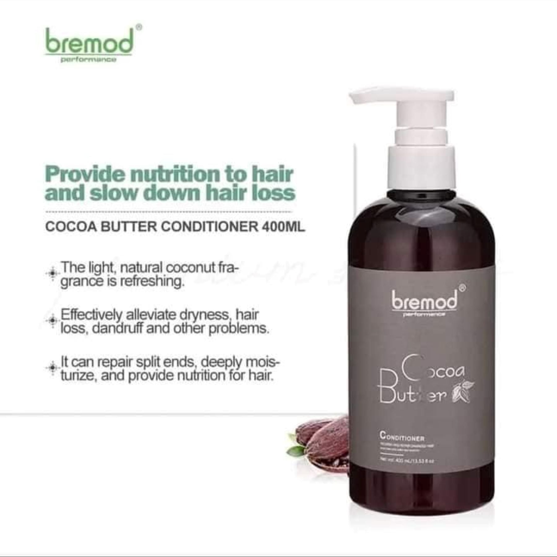 Bremod Cocoa Butter Conditioner slows down hair loss