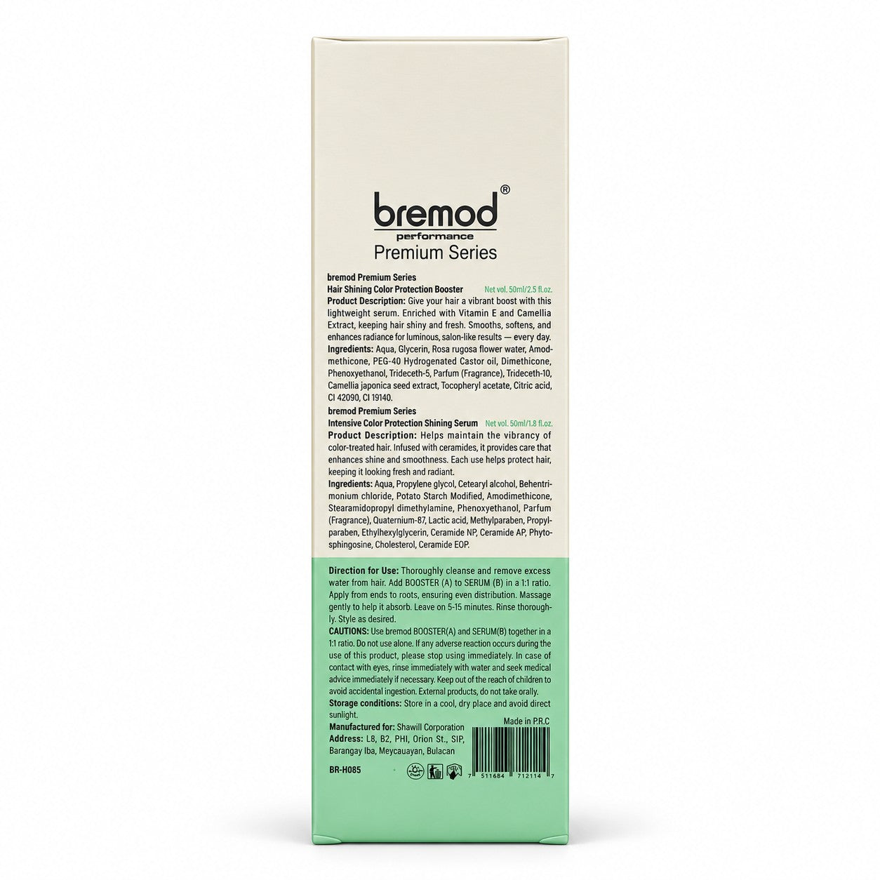 Bremod Color Protection Booster and Serum helps soften hair strands and enhance a naturally polished hair appearance.