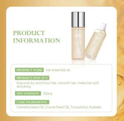 Bremod Performance Premium Series Hair Essential Oil – Cocoa Butter & Camellia Seed Oil – Smooth, Glossy & Moisturizing Leave-In Hair Oil for Dry, Frizzy & Damaged Hair – 3.8 fl oz