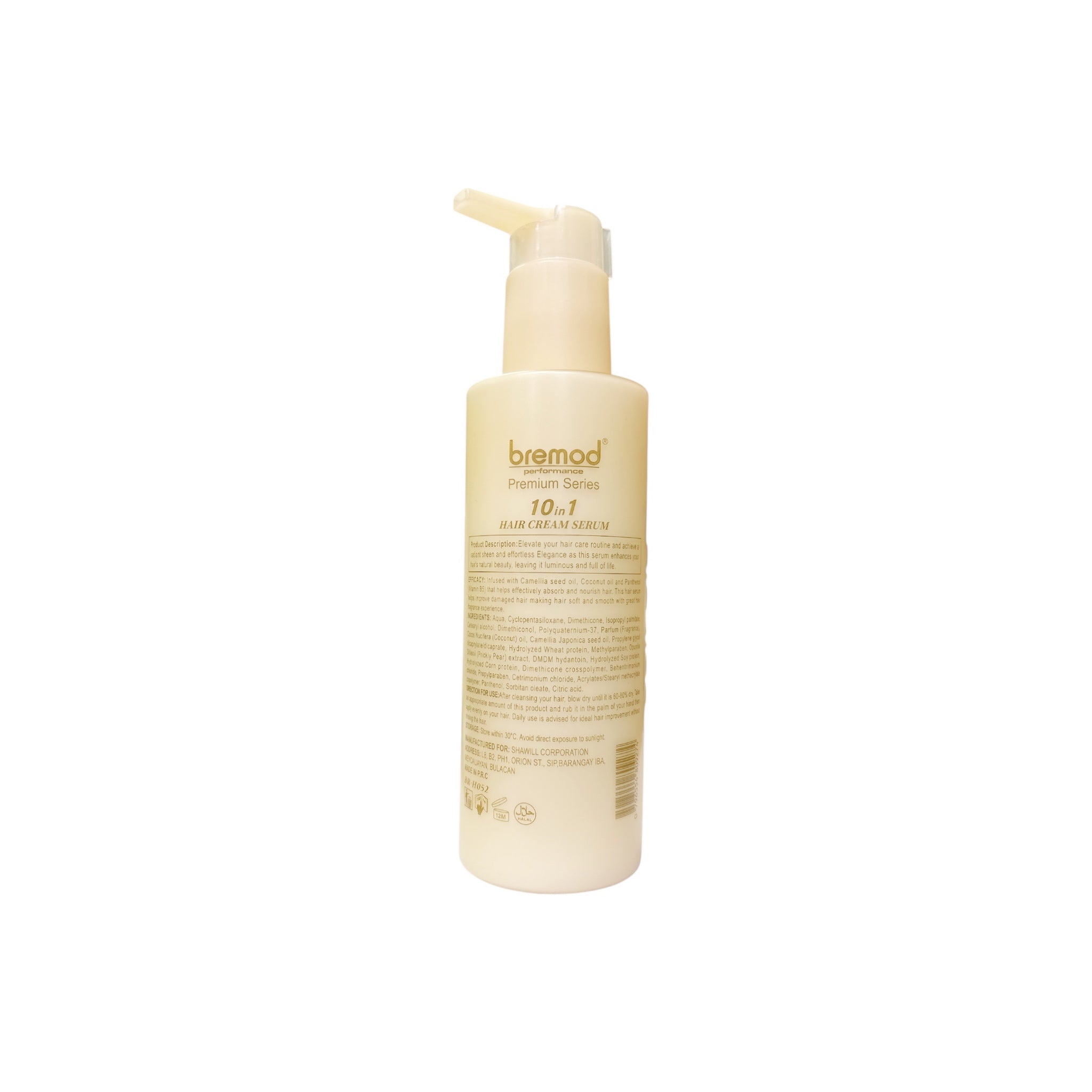 Bremod Premium Series 10 in 1 Hair Cream Serum helps reduce frizz and flyaways