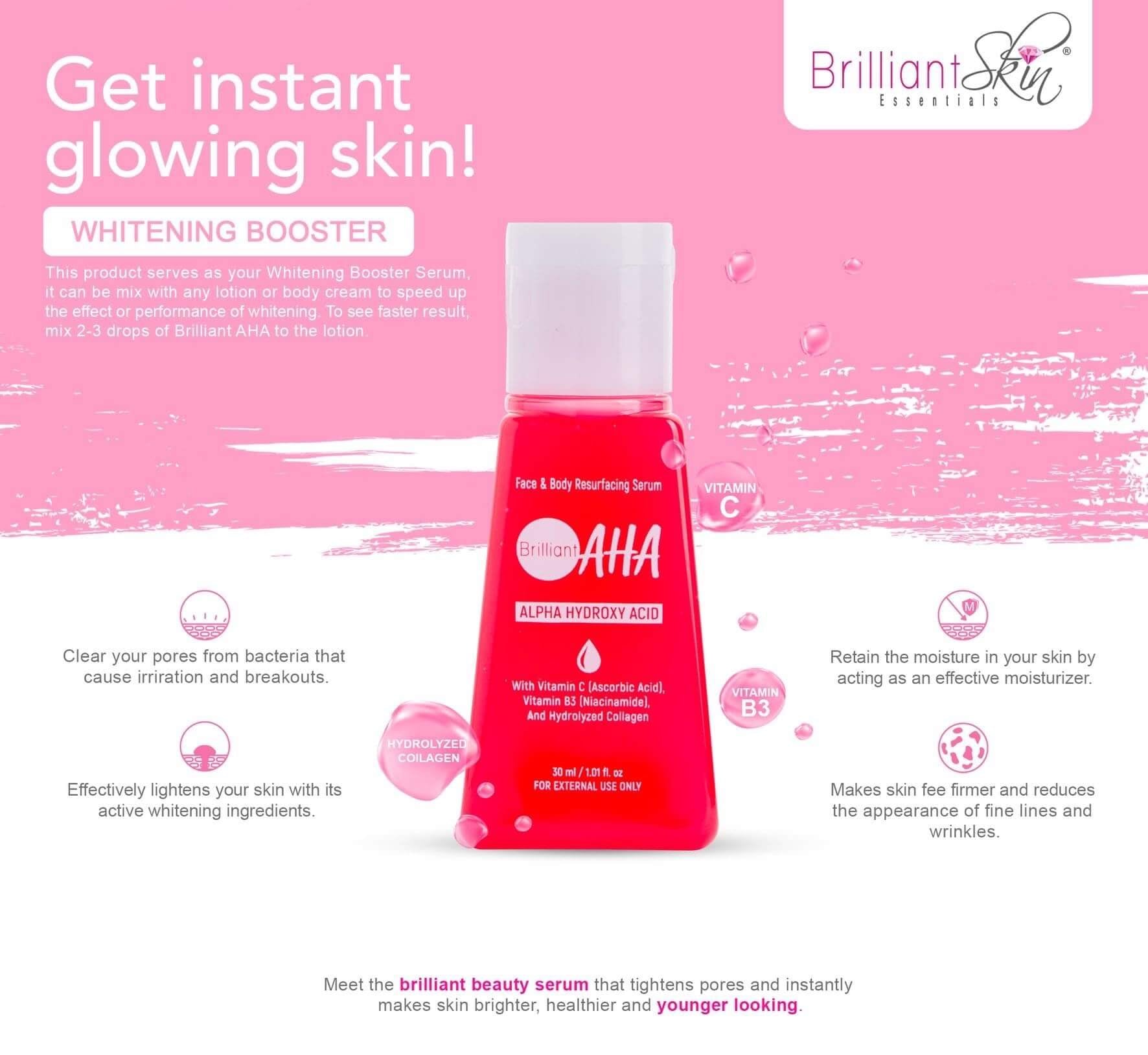 Brilliant Skin Essentilals AHA Face and Body Resurfacing Serum (30ml)