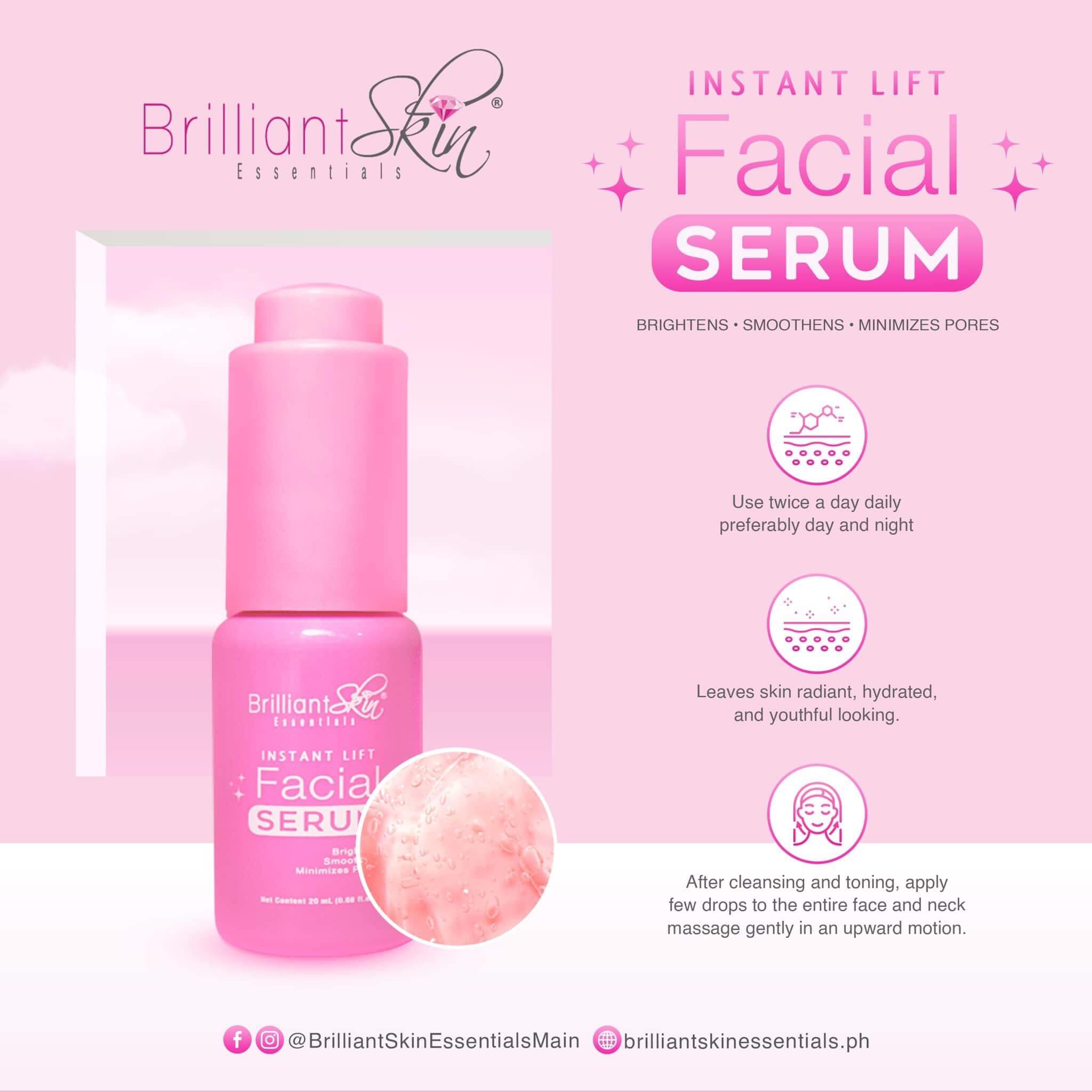 Brilliant Skin Essentials Instant-Lift Serum - Brightening & Smoothening, 20ml texture