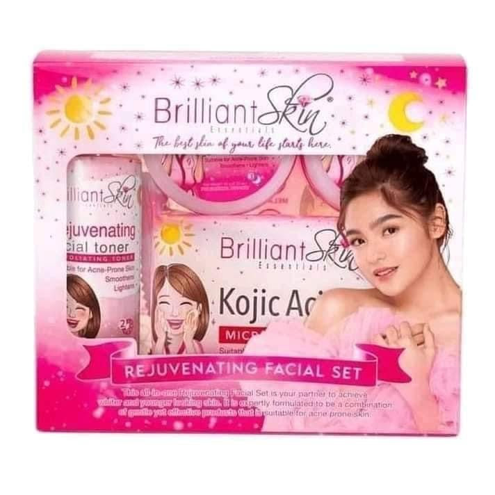 Brilliant Skin Essentials Rejuvenating Set for clear and radiant skin, complete skincare kit.