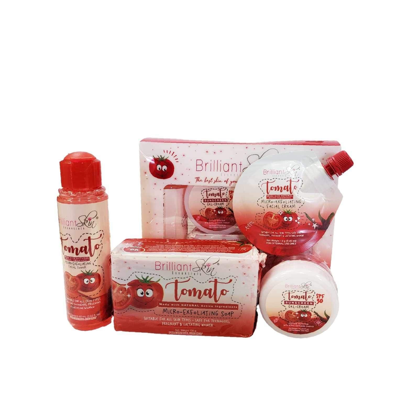 Brilliant Skin Essentials Tomato Set for bright, hydrated, and glowing skin