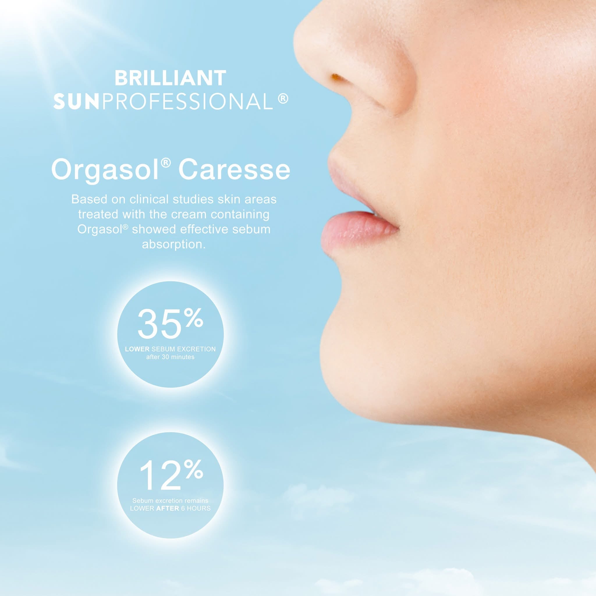 Brilliant SunProfessional Sunscreen with Orgasol Caresse SPF 50 PA+++++