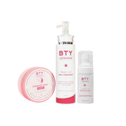 BTY Advance Complete 3-Step Skincare Routine Bundle – Bright & Light Cleansing Mousse 100ml, Daily Radiance SPF45 250ml, Overnight Mask 250g – Cleanse, Hydrate & Revive Dull-Looking Skin Day & Night