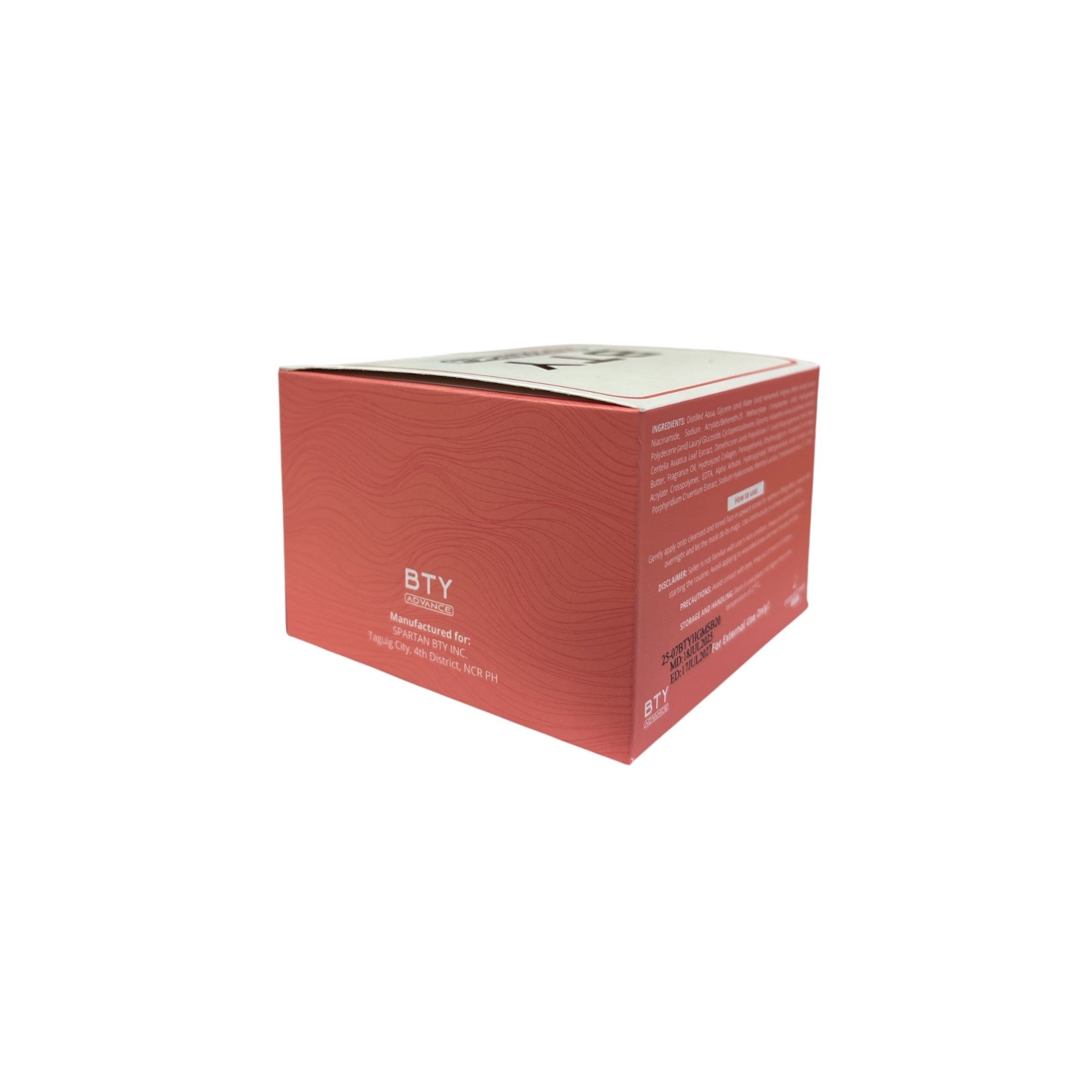 BTY Advance Overnight Mask nourishing sleeping mask for night care