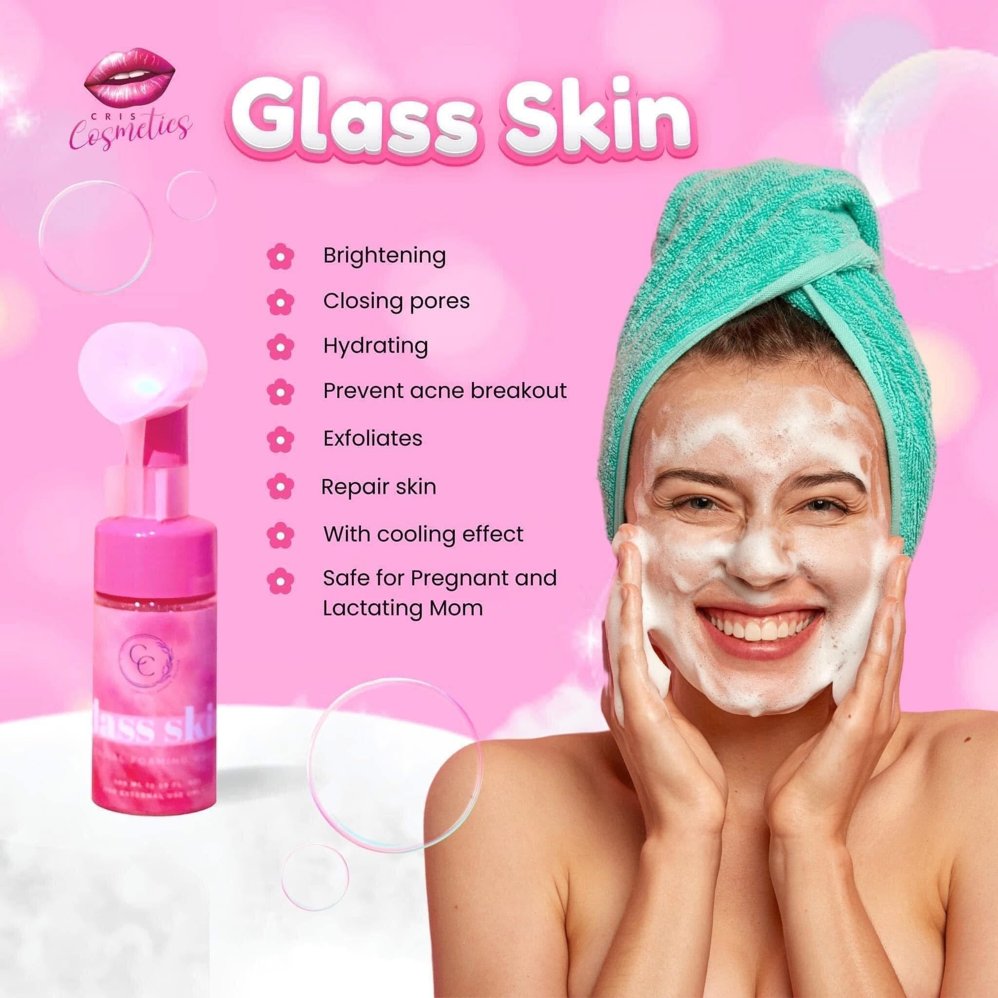 CC GLAM & Beauty Glass Skin Facial Foaming Wash 100ml radiant skin cleanser