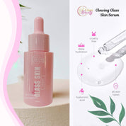CC GLAM & BEAUTY GLOWING GLASS SKIN SET gentle foam facial wash for fresh skin