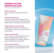 CC GLAM & BEAUTY Eternal Glow Creme Solaire SPF 50 hydrating formula for skin comfort