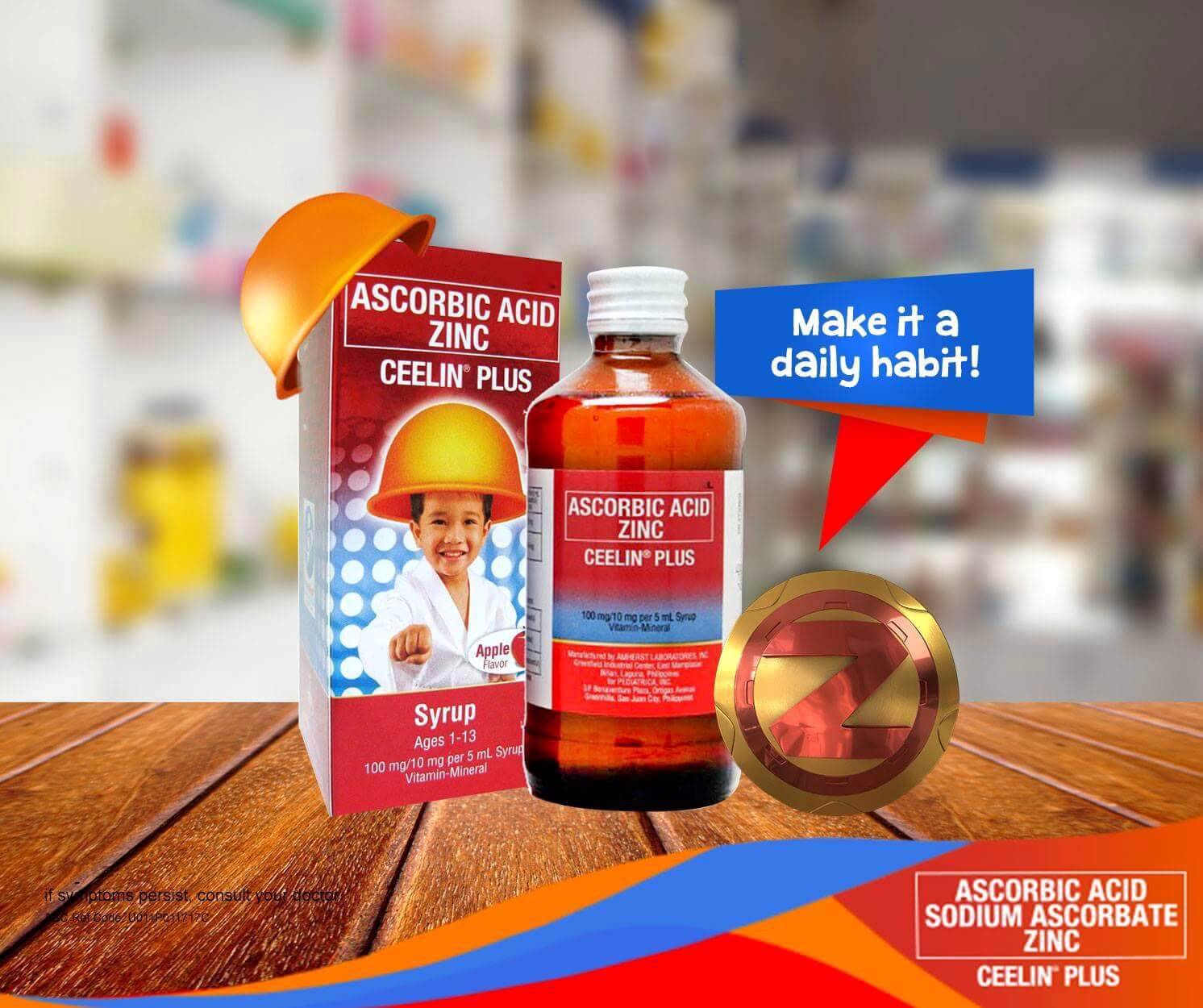 Ceelin Plus Ascorbic Acid with Zinc 120ml Twin Pack - Essential vitamin C and zinc for children's health