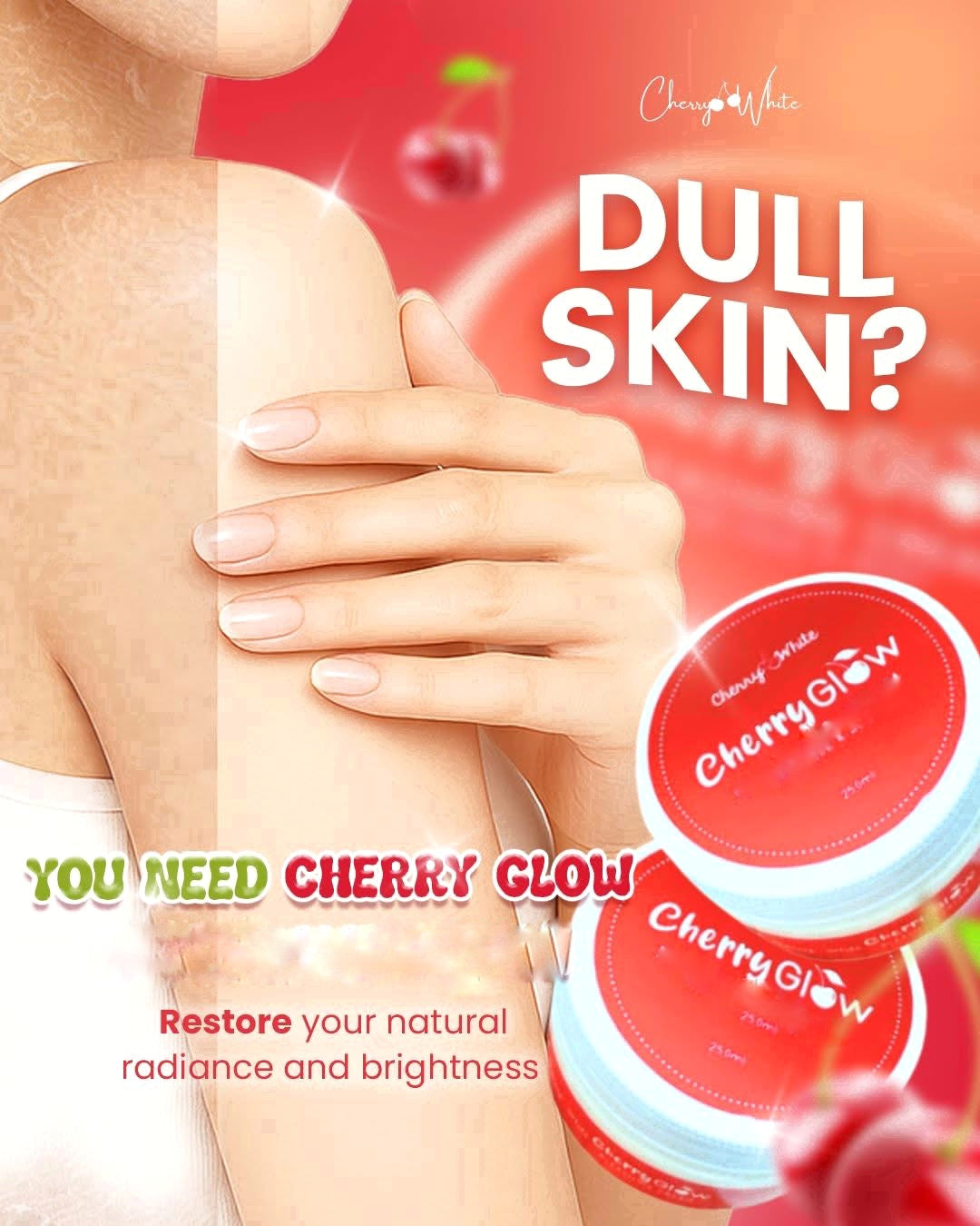Cherry White Cherry Glow Cream daily use cream for face and body 250ml