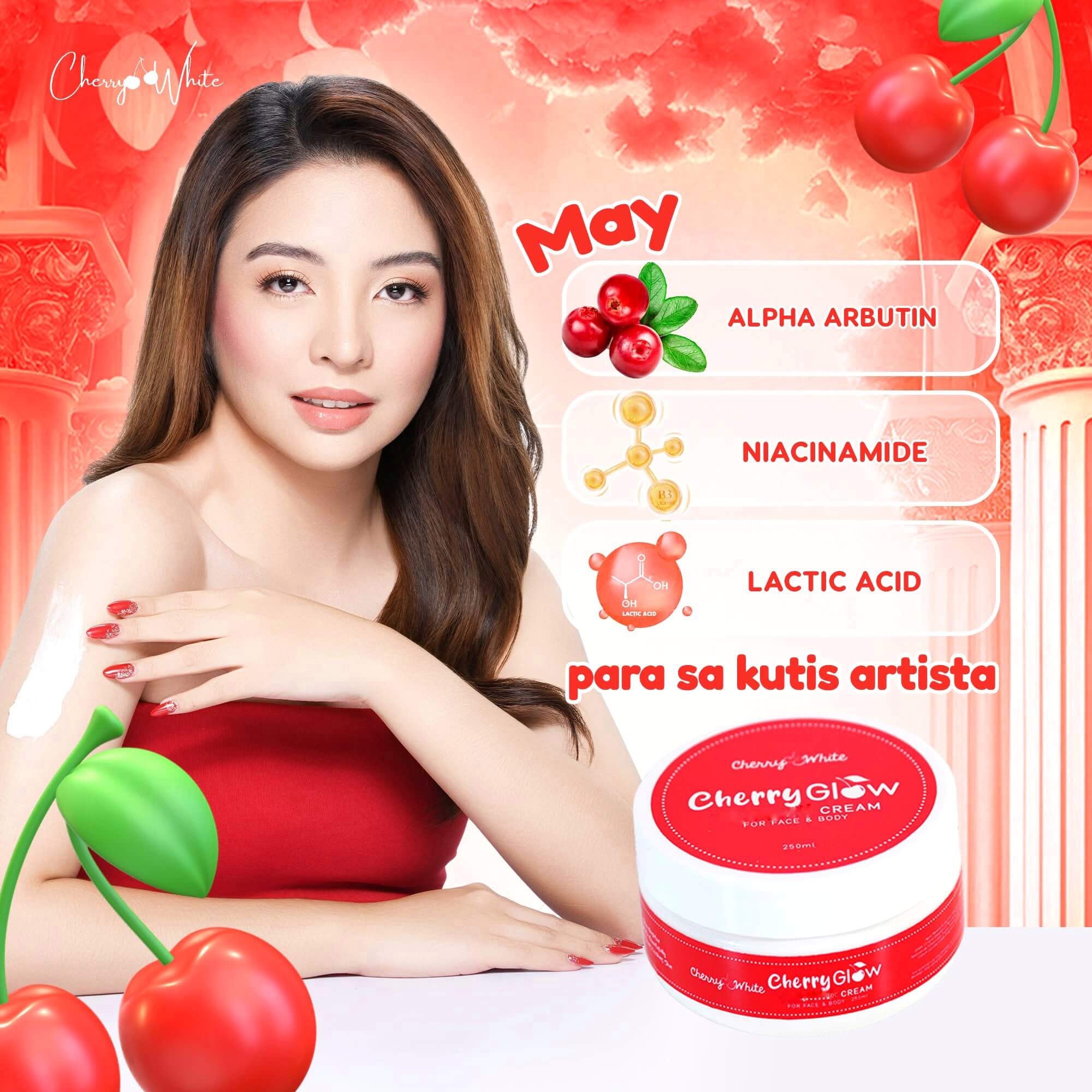 Cherry White Cherry Glow Cream softening and smoothing cream 250ml